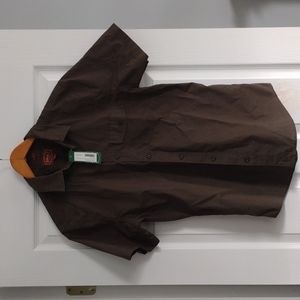 Men's Short Sleeved a Button Down